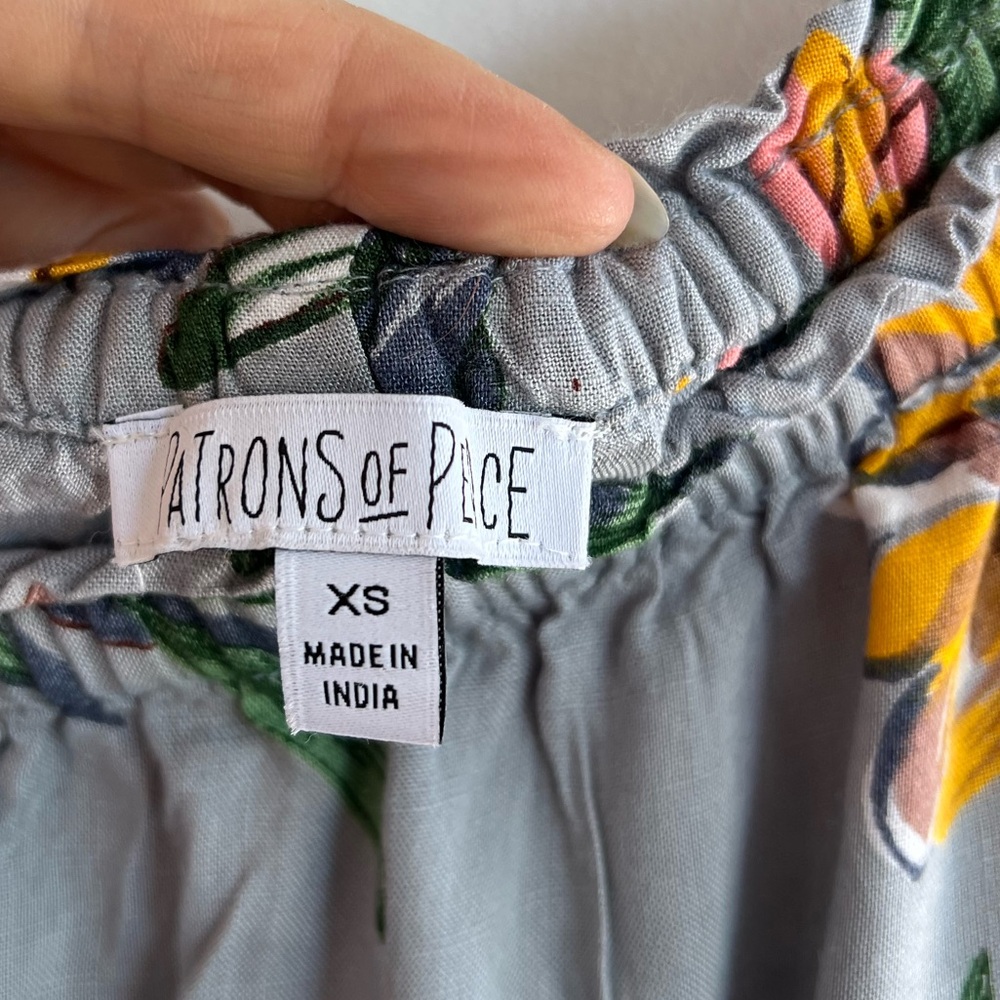 Patrons of Peace Floral Maxi Prairie Cottage core Dress - Picture 5 of 10